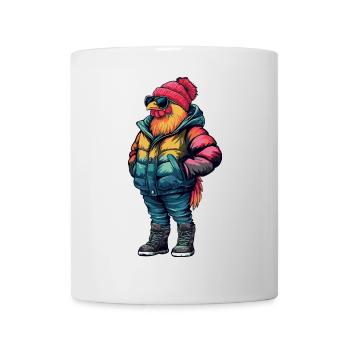 Hahn Mode d’hiver - Mug blanc - blanc - Devant