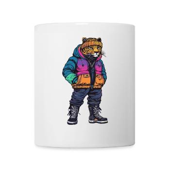 Léopard Mode Hiver - Mug blanc - blanc - Devant