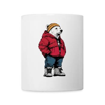 Ours polaire Mode Hiver - Mug blanc - blanc - Devant
