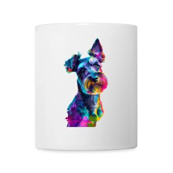 Zwergschnauzer - Tasse - Weiß - Vorne
