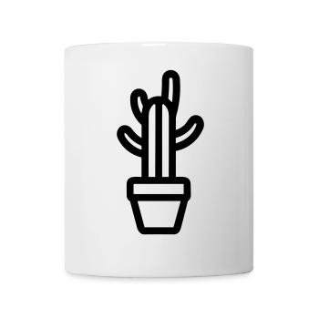 Kaktus - Tasse - Weiß - Vorne
