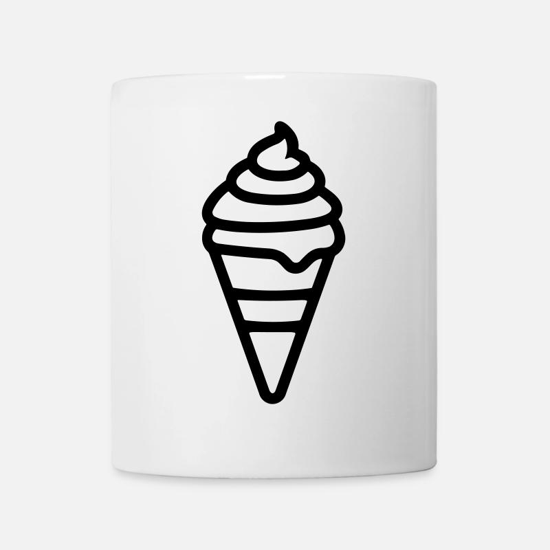 Eis - Tasse - Weiß