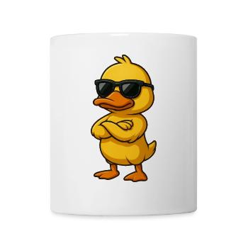 Cool Duck Confident Gamer Cartoon Gangster - Mug - white - Front
