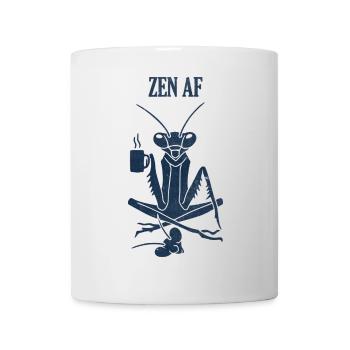 Zen AF Coffee Mantis - Mug - white - Front