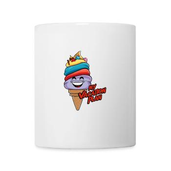 Laughing Ice Cream Cone Funny Ice Cream Design Saying - Mug - white - Front