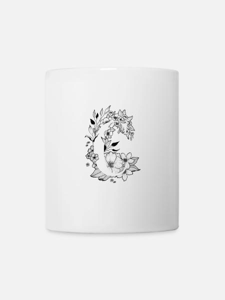 Initiale C - Tasse - Weiß