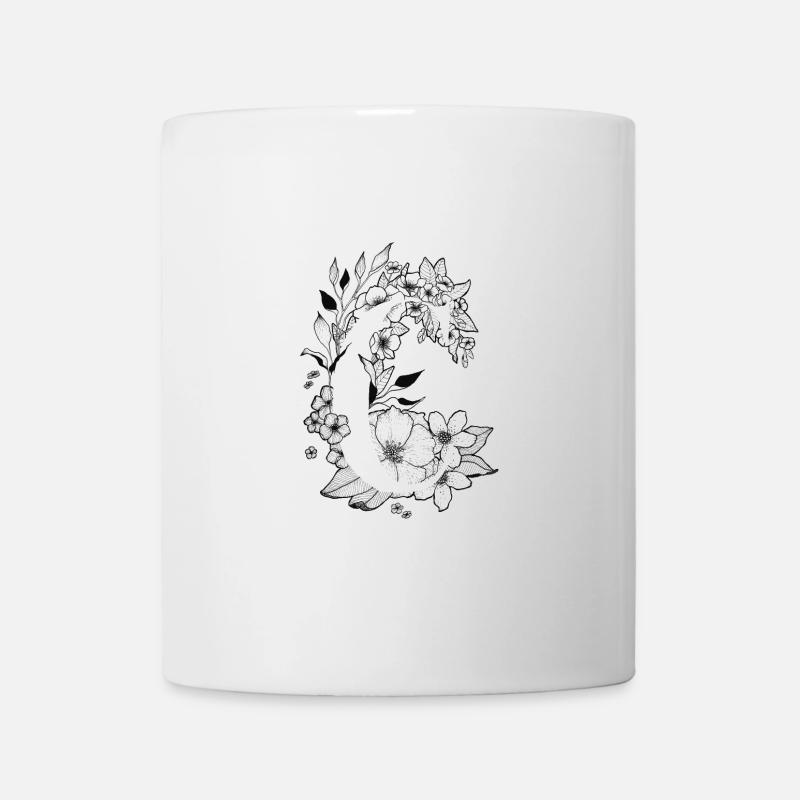 Initiale C - Tasse - Weiß