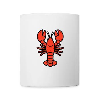 Comic Lobster Crab Lobster Lobster Sea Hobby Chef - Mug - white - Front