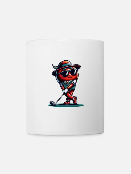 Lustige Golf-tomatenschwünge Mit Stil - Tasse - Weiß