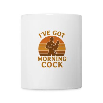 J’ai un coq du matin Humour Design - Mug blanc - blanc - Devant