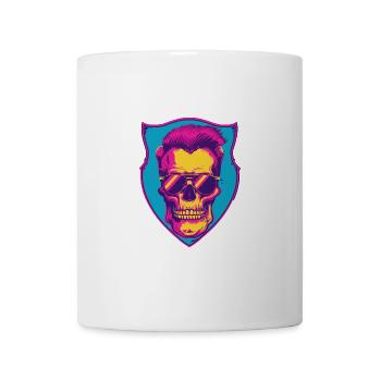Punker Totenkopf Party - Tasse - Weiß - Vorne