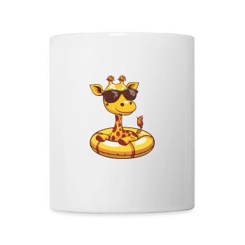 Giraffe Sommer Comic - Tasse - Weiß - Vorne