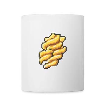 Nudeln Pasta Pixel Gamer - Tasse - Weiß - Vorne