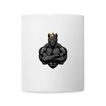Couronne de bande dessinée de panthère - Mug blanc - blanc - Devant