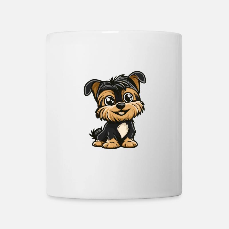 Yorkshire Terrier Hund Comic Baby - Tasse - Weiß