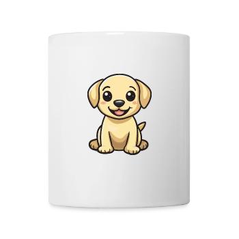 Labrador chien bande dessinée bébé - Mug blanc - blanc - Devant