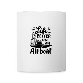 La vie est meilleure sur un hydroglisseur - Mug blanc - blanc - Devant