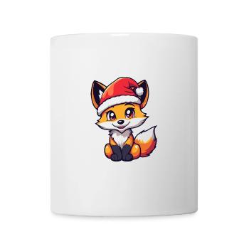 Fuchs Weihnachten Christmas - Tasse - Weiß - Vorne