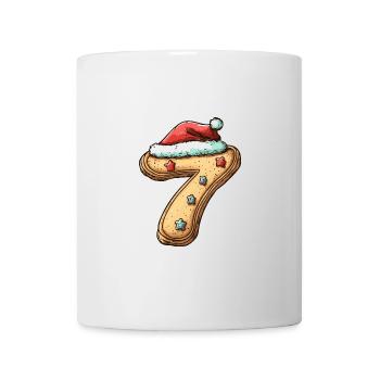 7 Numéro Noël - Mug blanc - blanc - Devant