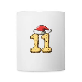 11 Numéro Noël - Mug blanc - blanc - Devant