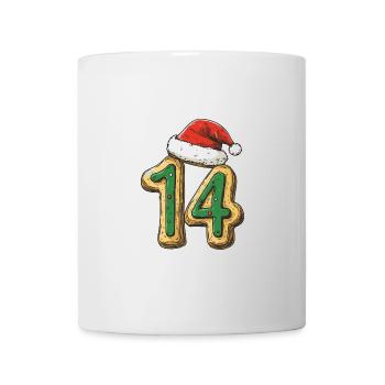 14 Zahl Weihnachten - Tasse - Weiß - Vorne