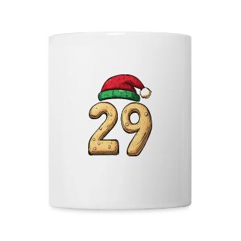29 Zahl Weihnachten - Tasse - Weiß - Vorne