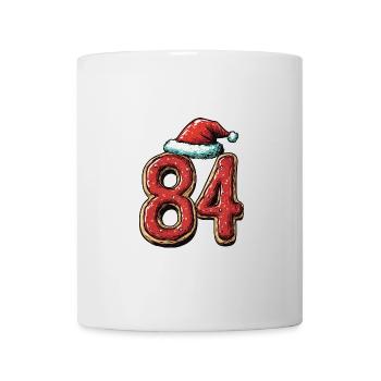 84 Zahl Weihnachten - Tasse - Weiß - Vorne