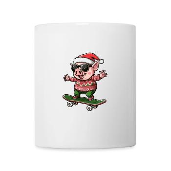 Pig Christmas Funny - Mug - white - Front