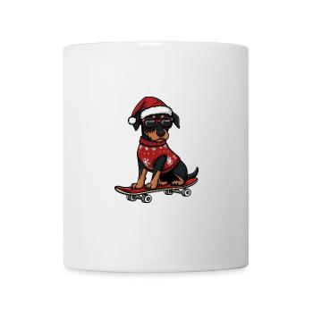 Dobermann Hund Weihnachten Lustig - Tasse - Weiß - Vorne
