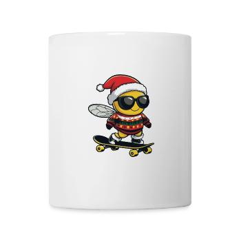 Biene Weihnachten Lustig - Tasse - Weiß - Vorne