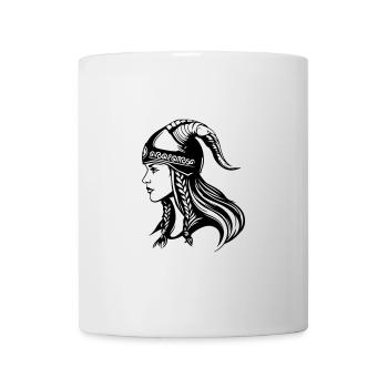 Viking Femme Guerrière - Mug blanc - blanc - Devant