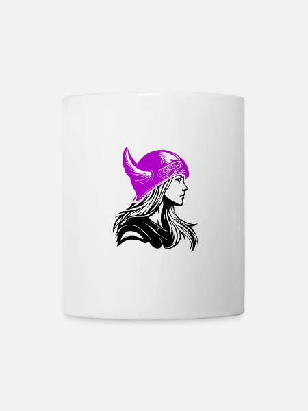 Viking Femme Guerrière - Mug blanc - blanc