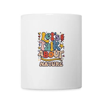 Parlons de la nature Style rétro coloré - Mug blanc - blanc - Devant