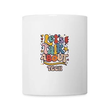 Parlons du design des passionnés de technologie - Mug blanc - blanc - Devant