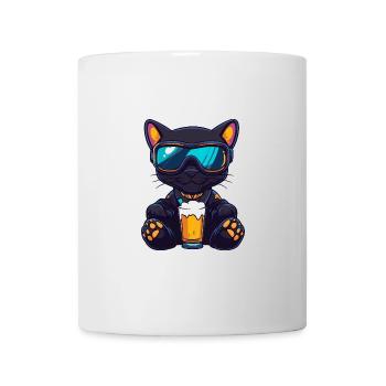 Bière de ski Panther - Mug blanc - blanc - Devant