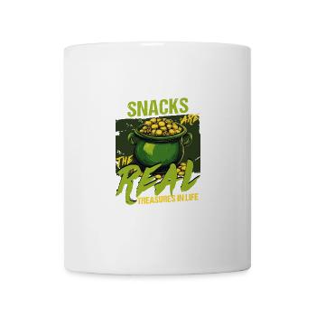 Les collations de la Saint-Patrick sont les véritables trésors de la - Mug blanc - blanc - Devant