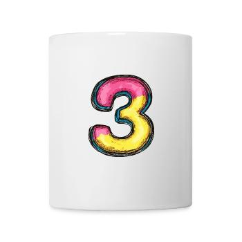 3 Symbole numérique - Mug blanc - blanc - Devant