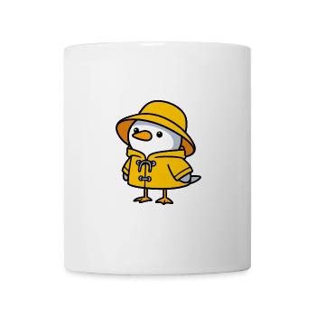Mer du Nord Météo Mouette Jaune Imperméable Orage - Mug blanc - blanc - Devant