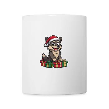 Wolf Christmas Comic Gifts - Mug - white - Front