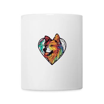 Samojede Hund Herz Love - Tasse - Weiß - Vorne