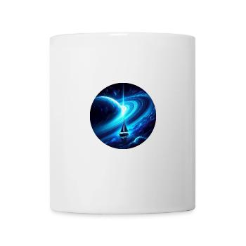 Fantasy sailboat in the Saturn universe - Mug - white - Front