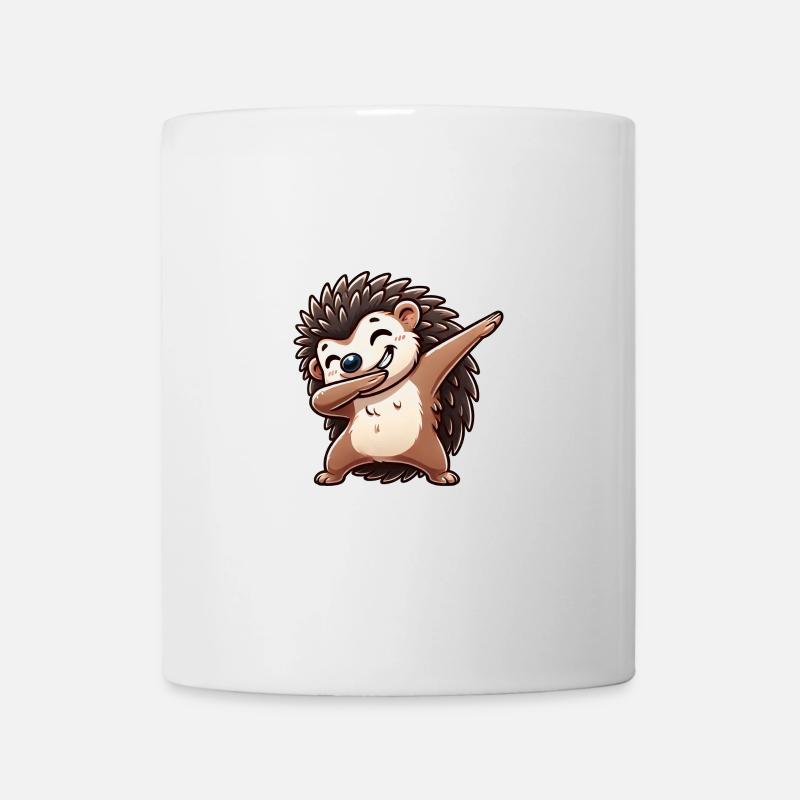 Cooler Igel Cartoon Dab Dabbing Tanz - Tasse - Weiß