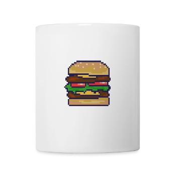 Pixelburger Pixelkunst - Tasse - Weiß - Vorne