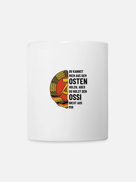 DDR Wappen, Osten, Ossi Geschenk - Tasse - Weiß