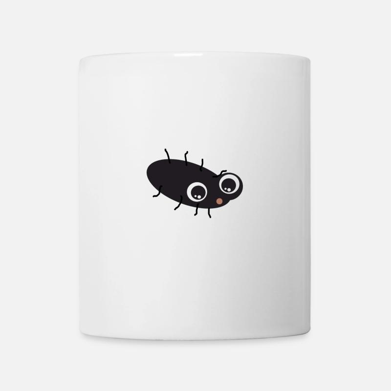 Kellerassel Miky - Süßes Käferchen – Glücksbringer - Tasse - Weiß
