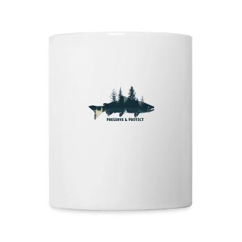 Préserver et protéger Fish Lake Ocean - Mug blanc - blanc - Devant