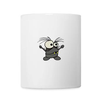 Wuscheliger Monster mit großen Augen - Tasse - Weiß - Vorne