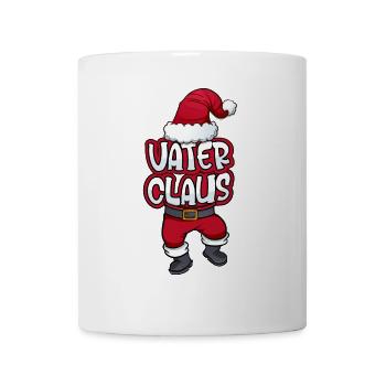 Vater Claus Weihnachtsmann Kostüm Familien - Tasse - Weiß - Vorne