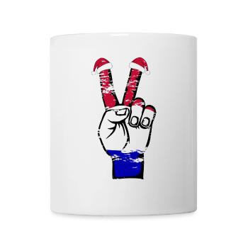 Holland Flag Christmas Peace Symbol Used - Mug - white - Front