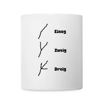 Einsg - Zweig - Dreig - Tasse - Weiß - Vorne